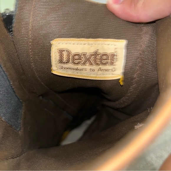 Vintage Dexter 1970’s Women’s Leather Tall Heeled Campus Boots Size 8.5 - Picture 7 of 9